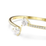 Swarovski Bracelet-jonc Mesmera Attract Cœur Blanc Plaqué or - M5733511