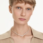Swarovski Mesmera Collier verschiedene Schliff Weiss vergoldet - 5743826