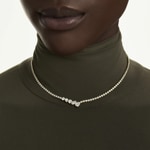 Swarovski Mesmera Collier Verschiedene Schliffe Weiss vergoldet - 5747931