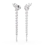 Swarovski Mesmera Drop-Ohrhänger Marquise Weiss rhodiniert