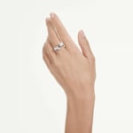 Swarovski Mesmera Offener Ring Kristallperle Weiss rhodiniert - M5748010