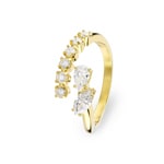 Swarovski Bague ouverte Mesmera Blanc Plaqué or - M5747969