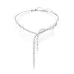 Swarovski Collier en Y Mesmera Tailles variées Blanc rhodié