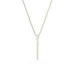 Swarovski Mesmera Y-Collier Verschiedene Schliffe Weiss vergoldet