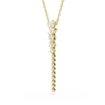 Swarovski Collier en Y Mesmera Tailles variées Blanc Plaqué or - 5747997