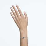 Swarovski Millenia Bangle Octagon cut, blue, rhodium plated - 5620556