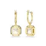 Swarovski Millenia Drop Earrings Square Caramel gold-plated - 5731148