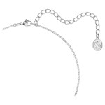 Swarovski Millenia necklace Octagon cut, blue, rhodium plated - 5614926 