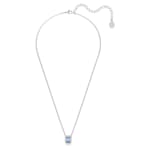Swarovski Millenia necklace Octagon cut, blue, rhodium plated - 5614926 
