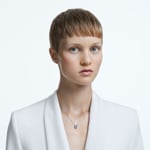 Swarovski Millenia necklace Octagon cut, blue, rhodium plated - 5614926 