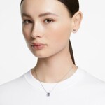 Swarovski Parure Millenia Taille octogonale, Bleu, Métal rhodié - 5641171 