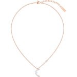 Swarovski Moonsun necklace, white, pink gold plated - 5486357
