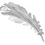 Swarovski Nice Brosche, white, rhodium plated - 5495417