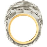 Swarovski Nirvana Ring, grau, Edelstahl vergoldet - M5474356