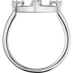 Swarovski North ring, white, rhodium plated - M5515033