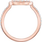 Swarovski North ring, white, pink gold plated - M5509666