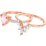 Swarovski One Ring Set, mehrfarbig, rosé vergoldet - M5474938