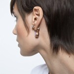 Swarovski Orbita Drop-earrings Asymmetrisch, Drop cut, Multicoloured, Gold-tone plated - 5600523 