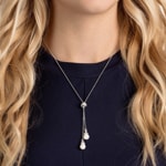 Swarovski Collier en Y Originally, blanc, métal rhodié - 5467313