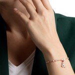 Swarovski Charm Pendant &, white, rhodium plated - 5441403