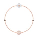 Swarovski Remix Collection Clover Armband, weiss, rosé vergoldet - M5451088