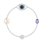 Swarovski Remix Collection Evil Eye bracelet, Purple, Metallmix - M5421438