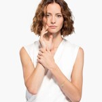 Swarovski Remix Collection Om bracelet, Multicoloured, gold plated - M5528717