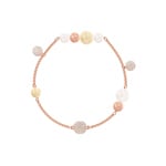 Swarovski Remix Collection Pearl bracelet, Multicoloured, pink gold plated - M5479007