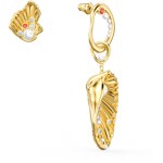 Swarovski Shell Angel earrings, Multicoloured, gold plated - 5520664