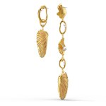 Swarovski Shell Angel earrings, Multicoloured, gold plated - 5520664