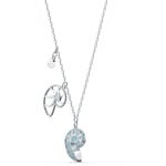 Swarovski Collier Shell Nautilus, turquoise, métal rhodié - 5520669
