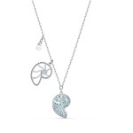Swarovski Collier Shell Nautilus, turquoise, métal rhodié - 5520669