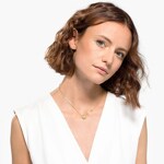 Swarovski Collier Shine Urchin, vert, métal doré - 5524663