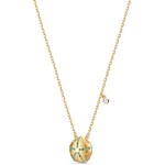 Swarovski Collier Shine Urchin, vert, métal doré - 5524663