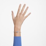 Swarovski Sparkling Dance Bangle blue, rhodium plated - 5642922