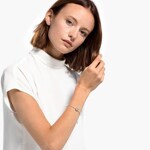 Swarovski Sparkling Dance Cat Bangle, Multicoloured, rhodium plated - 5537487