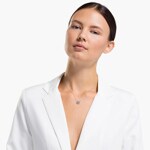 Swarovski Sparkling Dance Cat necklace, Multicoloured, rhodium plated - 5515438