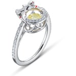 Swarovski Sparkling Dance Cat ring, Multicoloured, rhodium plated - M5538137