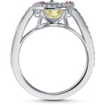 Swarovski Sparkling Dance Cat ring, Multicoloured, rhodium plated - M5538137