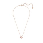 Swarovski Sparkling Dance Clover Halskette, rosa, rosé vergoldet - 5514488