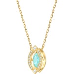 Swarovski Sparkling Dance Halskette, blau, vergoldet - 5497474