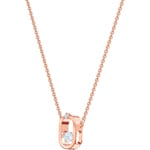 Swarovski Sparkling Dance necklace, white, pink gold plated - 5468084