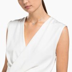 Swarovski Collier Sparkling Dance Round, blanc, métal rhodié - 5286137