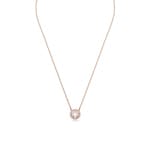 Swarovski Sparkling Dance Round Halskette, weiss, rosé vergoldet
