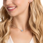 Swarovski Sparkling Dance Round Set | necklace with earring - 5480485