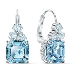 Swarovski Sparkling Ohrringe, türkis, rhodiniert - 5524139