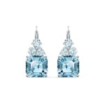 Swarovski Sparkling Ohrringe, türkis, rhodiniert - 5524139
