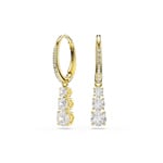 Swarovski Stilla Attract Kreolen Rund Weiss vergoldet