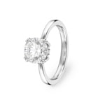 Swarovski Bague Cocktail Stilla Ronde Argentée