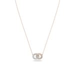 Swarovski Stone Halskette, mehrfarbig, rosé vergoldet